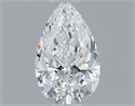 Natural Diamond 0.30 Carats, Pear with  Cut, D Color, VS1 Clarity and Certified by GIA