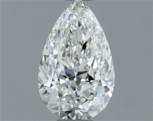 Picture of Natural Diamond 0.52 Carats, Pear with  Cut, G Color, IF Clarity and Certified by GIA