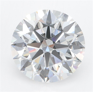 Picture of Lab Grown Diamond 4.00 Carats, Round with Ideal Cut, D Color, VVS1 Clarity and Certified by IGI