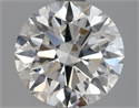 Lab Grown Diamond 1.44 Carats, Round with Ideal Cut, E Color, VVS2 Clarity and Certified by IGI