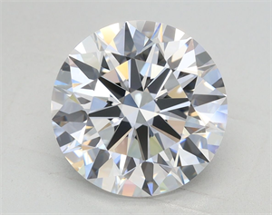 Picture of Lab Grown Diamond 2.71 Carats, Round with Excellent Cut, D Color, IF Clarity and Certified by GIA