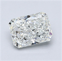 Natural Diamond 1.20 Carats, Radiant with  Cut, H Color, VS2 Clarity and Certified by GIA