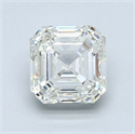 Diamante Natural 2.00 quilates, Asscher , Color J, claridad VVS2 y certificado GIA