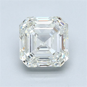 Foto Diamante Natural 2.00 quilates, Asscher , Color J, claridad VVS2 y certificado GIA de