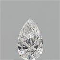 Diamante Natural 0.51 quilates, De pera , Color D, claridad VVS1 y certificado GIA
