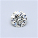 Diamante Natural 0.40 quilates, Redondo , Color K, claridad SI2 y certificado GIA