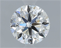 Natural Diamond 0.70 Carats, Round with Very Good Cut, F Color, VS1 Clarity and Certified by IGI