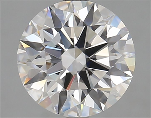 Picture of Lab Grown Diamond 3.03 Carats, Round with Ideal Cut, D Color, VVS1 Clarity and Certified by IGI