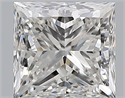 Natural Diamond 0.81 Carats, Princess with  Cut, F Color, VVS2 Clarity and Certified by GIA