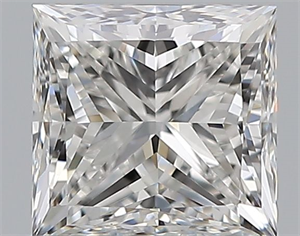 Picture of Natural Diamond 0.81 Carats, Princess with  Cut, F Color, VVS2 Clarity and Certified by GIA