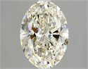 Natural Diamond 1.70 Carats, Oval with  Cut, J Color, SI2 Clarity and Certified by GIA