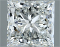 Natural Diamond 1.20 Carats, Princess with  Cut, G Color, VVS1 Clarity and Certified by IGI