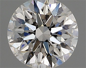 Picture of Natural Diamond 0.81 Carats, Round with Excellent Cut, E Color, SI1 Clarity and Certified by IGI