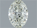 Natural Diamond 0.80 Carats, Oval with  Cut, J Color, SI1 Clarity and Certified by IGI