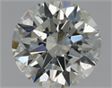 Natural Diamond 0.70 Carats, Round with Excellent Cut, K Color, SI2 Clarity and Certified by GIA