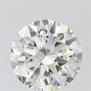 Picture of Natural Diamond 2.40 Carats, Round with Excellent Cut, I Color, SI2 Clarity and Certified by IGI