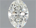 Natural Diamond 0.90 Carats, Oval with  Cut, H Color, SI2 Clarity and Certified by GIA