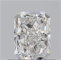 Natural Diamond 0.70 Carats, Radiant with  Cut, F Color, VS1 Clarity and Certified by GIA
