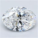Diamante Natural 4.01 quilates, Ovalado , Color D, claridad VS1 y certificado GIA