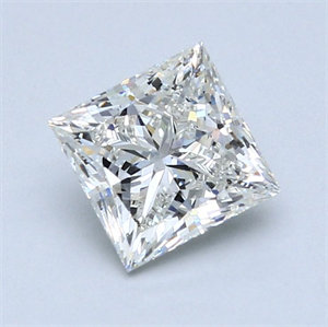 Picture of Natural Diamond 1.81 Carats, Princess with  Cut, H Color, SI1 Clarity and Certified by GIA