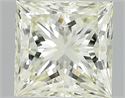 Natural Diamond 1.51 Carats, Princess with  Cut, N Color, SI2 Clarity and Certified by IGI