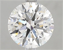 Lab Grown Diamond 3.06 Carats, Round with Ideal Cut, E Color, VVS2 Clarity and Certified by IGI