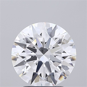 Picture of Lab Grown Diamond 3.00 Carats, Round with Ideal Cut, D Color, VVS1 Clarity and Certified by IGI