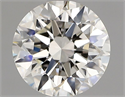 Natural Diamond 0.90 Carats, Round with Excellent Cut, I Color, VVS2 Clarity and Certified by GIA