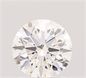 Lab Grown Diamond 1.23 Carats, Round with Ideal Cut, D Color, VS2 Clarity and Certified by IGI