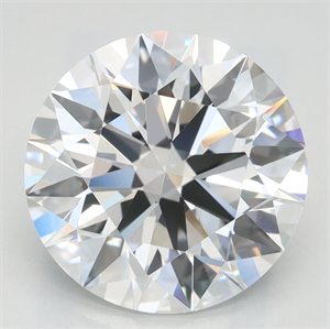 Picture of Lab Grown Diamond 3.03 Carats, Round with Excellent Cut, D Color, VVS1 Clarity and Certified by GIA