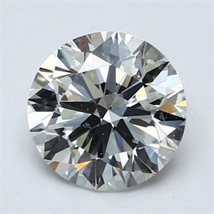 Foto Diamante Natural 1.80 quilates, Redondo , Color H, claridad SI1 y certificado GIA de