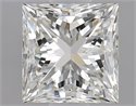Natural Diamond 0.90 Carats, Princess with  Cut, K Color, VS2 Clarity and Certified by GIA