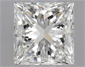 Natural Diamond 0.90 Carats, Princess with  Cut, K Color, VS2 Clarity and Certified by GIA