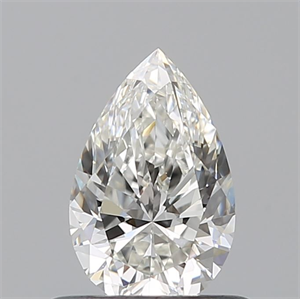 Picture of Natural Diamond 0.52 Carats, Pear with  Cut, H Color, VVS1 Clarity and Certified by GIA
