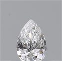 Natural Diamond 0.23 Carats, Pear with  Cut, E Color, VS2 Clarity and Certified by GIA