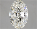 Natural Diamond 2.50 Carats, Oval with  Cut, I Color, SI1 Clarity and Certified by GIA