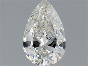 Picture of Natural Diamond 0.53 Carats, Pear with  Cut, G Color, SI2 Clarity and Certified by GIA