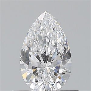 Picture of Natural Diamond 0.50 Carats, Pear with  Cut, D Color, VVS2 Clarity and Certified by GIA