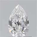 Natural Diamond 0.50 Carats, Pear with  Cut, D Color, VVS2 Clarity and Certified by GIA