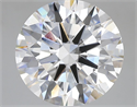 Lab Grown Diamond 5.08 Carats, Round with Ideal Cut, E Color, VVS1 Clarity and Certified by IGI