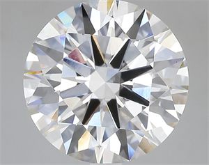 Picture of Lab Grown Diamond 5.08 Carats, Round with Ideal Cut, E Color, VVS1 Clarity and Certified by IGI