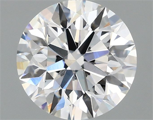 Picture of Lab Grown Diamond 1.05 Carats, Round with Excellent Cut, D Color, VVS2 Clarity and Certified by IGI