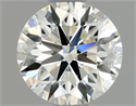 Natural Diamond 0.80 Carats, Round with Excellent Cut, J Color, SI2 Clarity and Certified by GIA