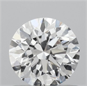 Lab Grown Diamond 0.72 Carats, Round with Excellent Cut, D Color, VVS2 Clarity and Certified by IGI