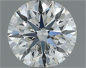 Natural Diamond 0.60 Carats, Round with Excellent Cut, H Color, SI1 Clarity and Certified by IGI