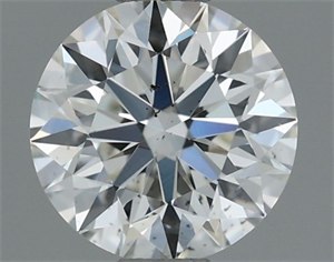 Picture of Natural Diamond 0.60 Carats, Round with Excellent Cut, H Color, SI1 Clarity and Certified by IGI