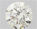 Natural Diamond 0.71 Carats, Round with Excellent Cut, H Color, VVS1 Clarity and Certified by IGI