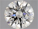 Natural Diamond 1.00 Carats, Round with Excellent Cut, J Color, VVS1 Clarity and Certified by GIA