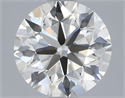 Natural Diamond 1.08 Carats, Round with Excellent Cut, I Color, VS2 Clarity and Certified by IGI