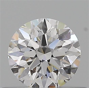 Picture of Natural Diamond 0.43 Carats, Round with Excellent Cut, D Color, VS2 Clarity and Certified by GIA